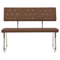 Panca 110 cm Marrone in Similpelle 325857