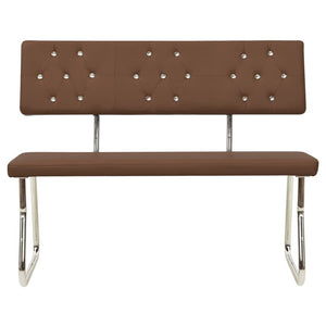 Panca 110 cm Marrone in Similpelle 325857