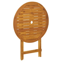 Tavolo da Giardino Pieghevole 70 cm in Massello di Acacia cod mxl 51669