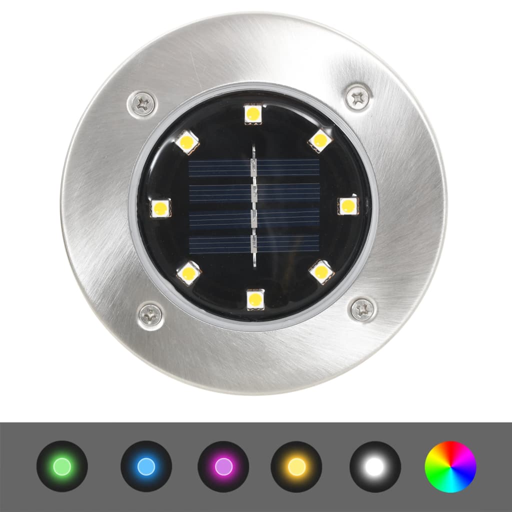 Lampade Solari da Terra 8 pz Luci a LED Colore RGB 315695