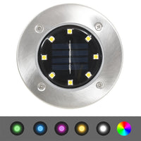 Lampade Solari da Terra 8 pz Luci a LED Colore RGB 315695