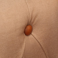 Poltrona a Pozzetto Marrone Vera Pelle e Legno Massello Mango 320605