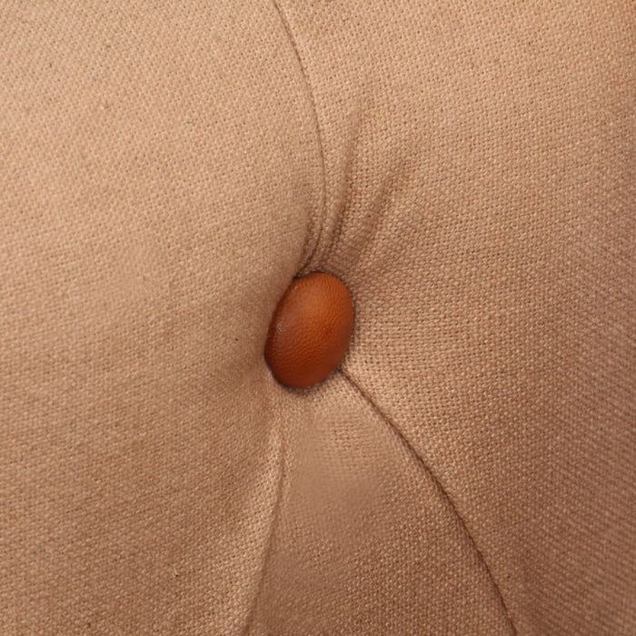 Poltrona a Pozzetto Marrone Vera Pelle e Legno Massello Mango 320605