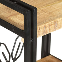 Libreria a 3 Ripiani 60x30x80 cm in Legno Massello di Mango cod mxl 33753