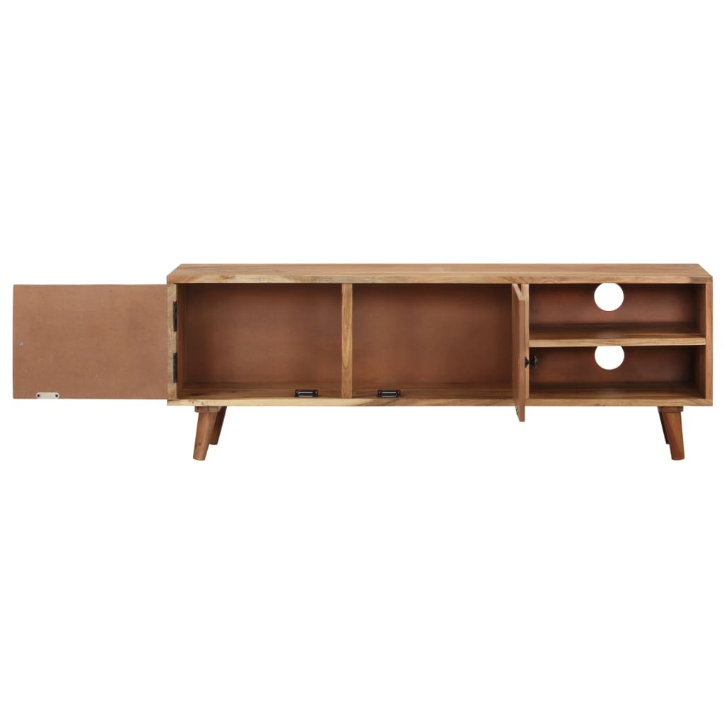 Mobile Porta TV-Mobile per TV-Credenza TV 115x30x39 cm in Legno Massello di Acacia