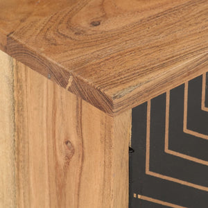 Mobile Porta TV 115x30x39 cm in Legno Massello di Acacia cod mxl 13056