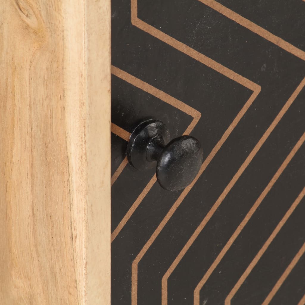 Comodino-Tavolino da notte 40x30x50 cm in Legno Massello di Acacia 254415