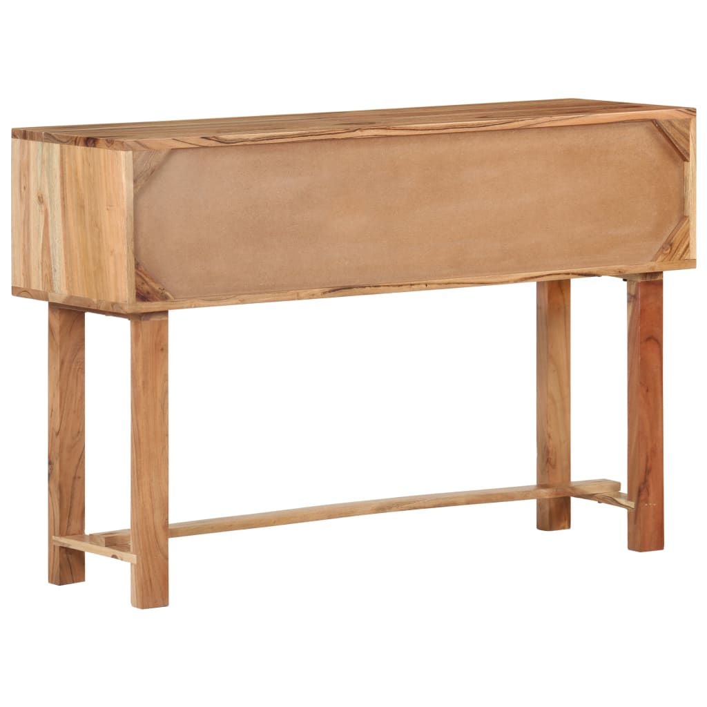 Credenza-Buffet-Armadio da cucina 115x35x75 cm in Legno Massello di Acacia