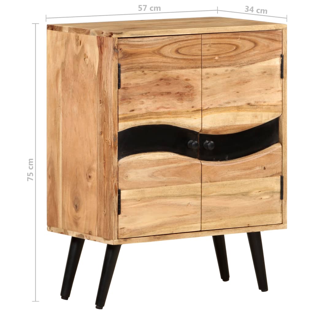 Credenza 57x34x75 cm in Legno Massello di Acacia 322677