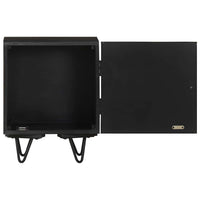 Comodino con Frontale in Ottone-Tavolino da notte 40x30x50cm in Massello di Mango