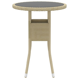 Set Mobili da Pranzo per Giardino 3 pz in Polyrattan Beige 3058460