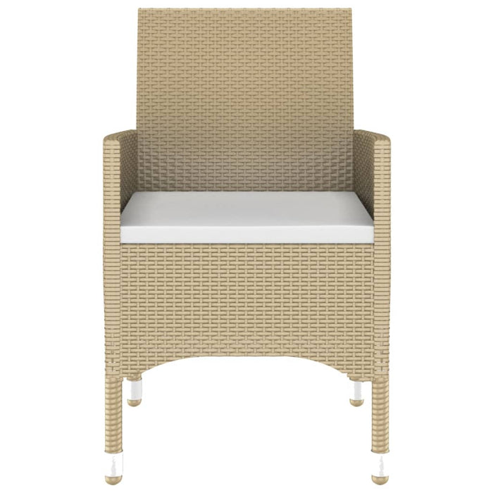 Set Mobili da Pranzo per Giardino 3 pz in Polyrattan Beige 3058460