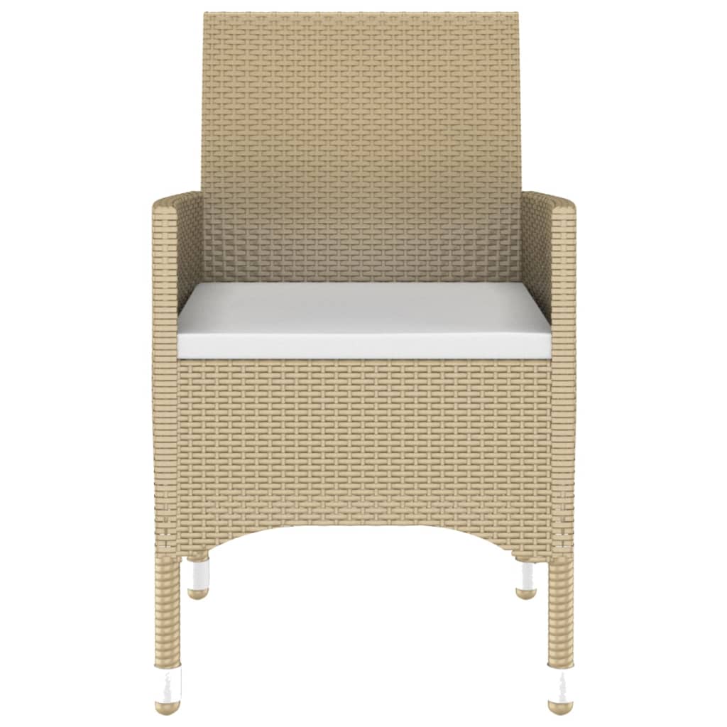 Set Mobili da Pranzo per Giardino 3 pz in Polyrattan Beige 3058460