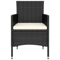 Set Divani da Giardino 5 pz in Polyrattan Nero cod mxl 71420