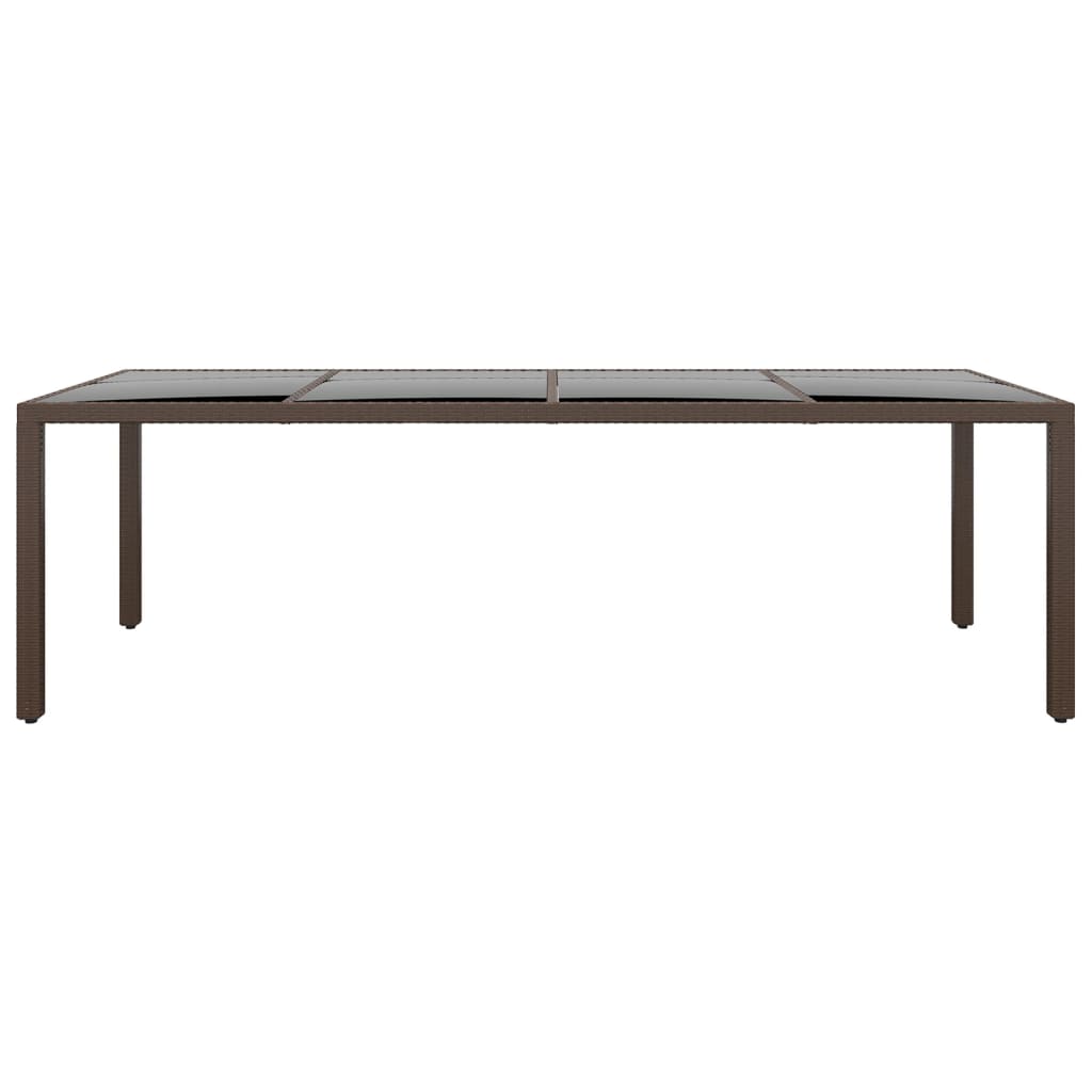 Set da Pranzo da Giardino 11 pz in Polyrattan Marrone cod mxl 41772