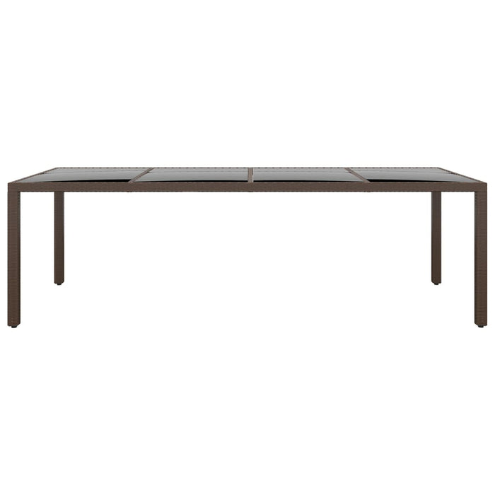 Set da Pranzo da Giardino 11 pz in Polyrattan Marrone cod mxl 41772