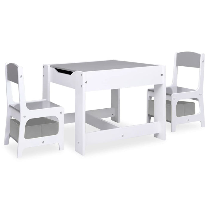 Tavolo per Bambini con 2 Sedie Bianco in MDF cod mxl 78406
