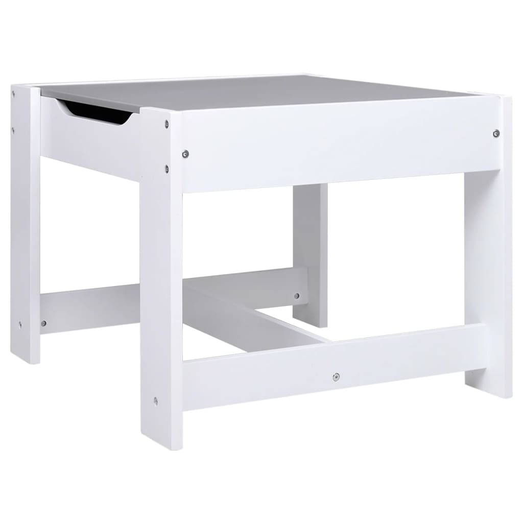 Tavolo per Bambini con 2 Sedie Bianco in MDF cod mxl 78406