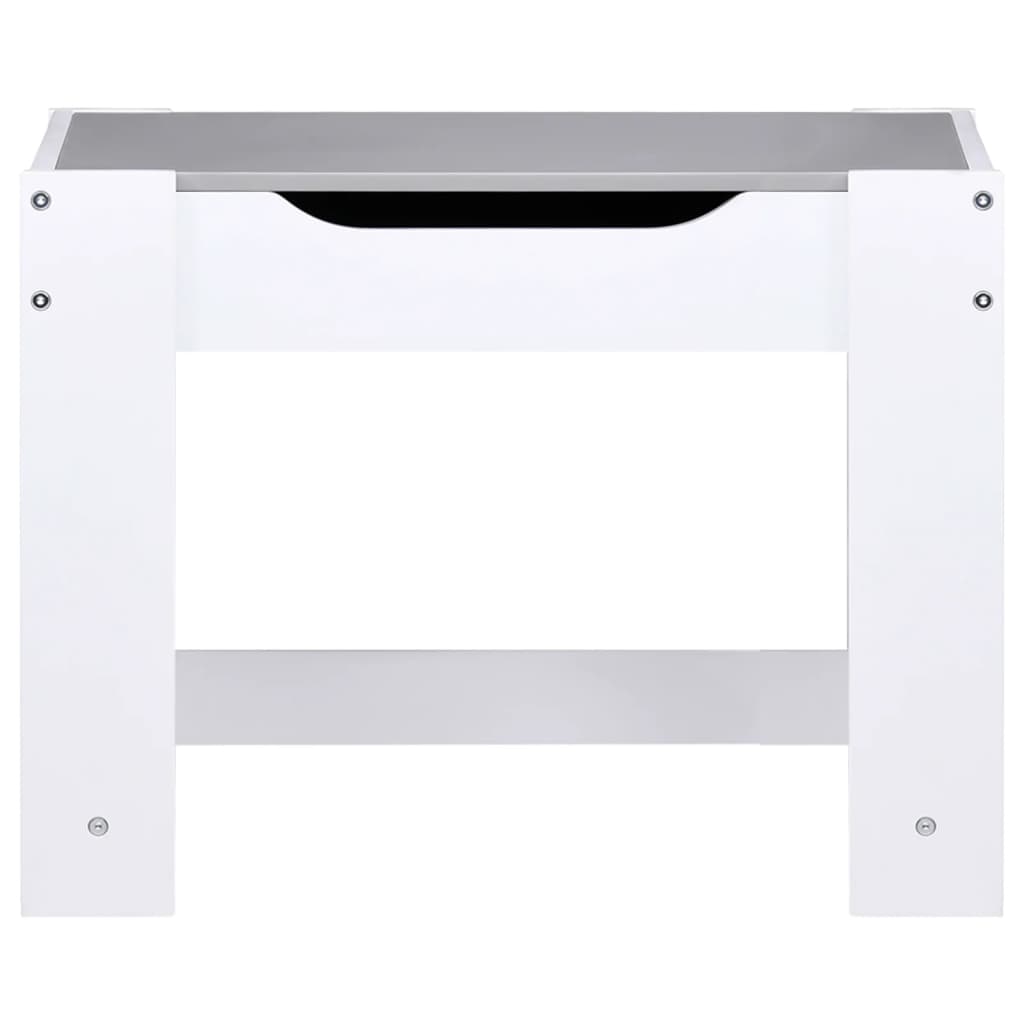 Tavolo per Bambini con 2 Sedie Bianco in MDF cod mxl 78406