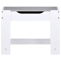 Tavolo per Bambini con 2 Sedie Bianco in MDF 80283