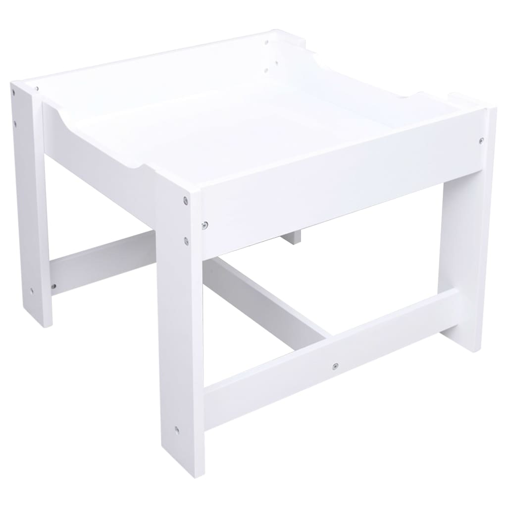 Tavolo per Bambini con 2 Sedie Bianco in MDF cod mxl 78406