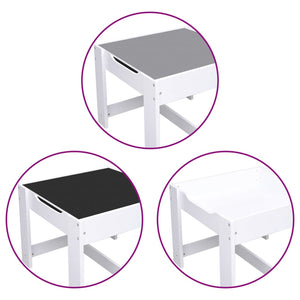 Tavolo per Bambini con 2 Sedie Bianco in MDF cod mxl 78406