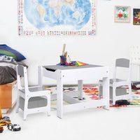Tavolo per Bambini con 2 Sedie Bianco in MDF cod mxl 78406