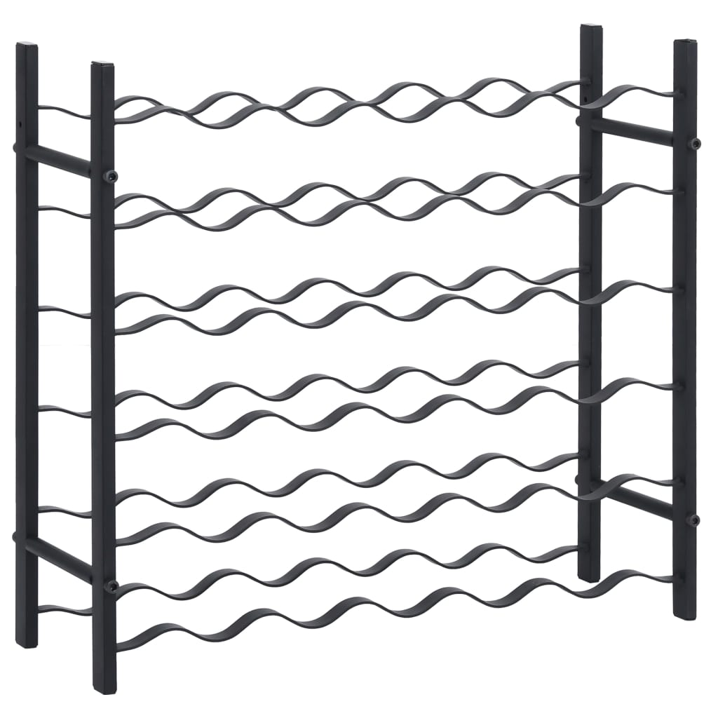 Portavini da 36 Bottiglie Nero in Ferro cod mxl 50426