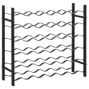 Portavini da 36 Bottiglie Nero in Ferro cod mxl 50426