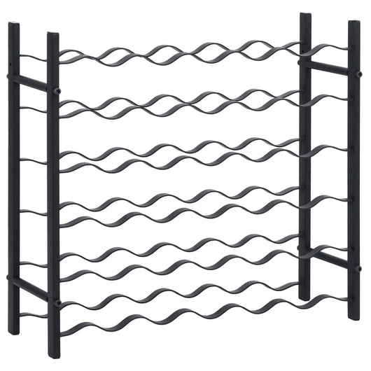 Portavini da 36 Bottiglie Nero in Ferro cod mxl 50426