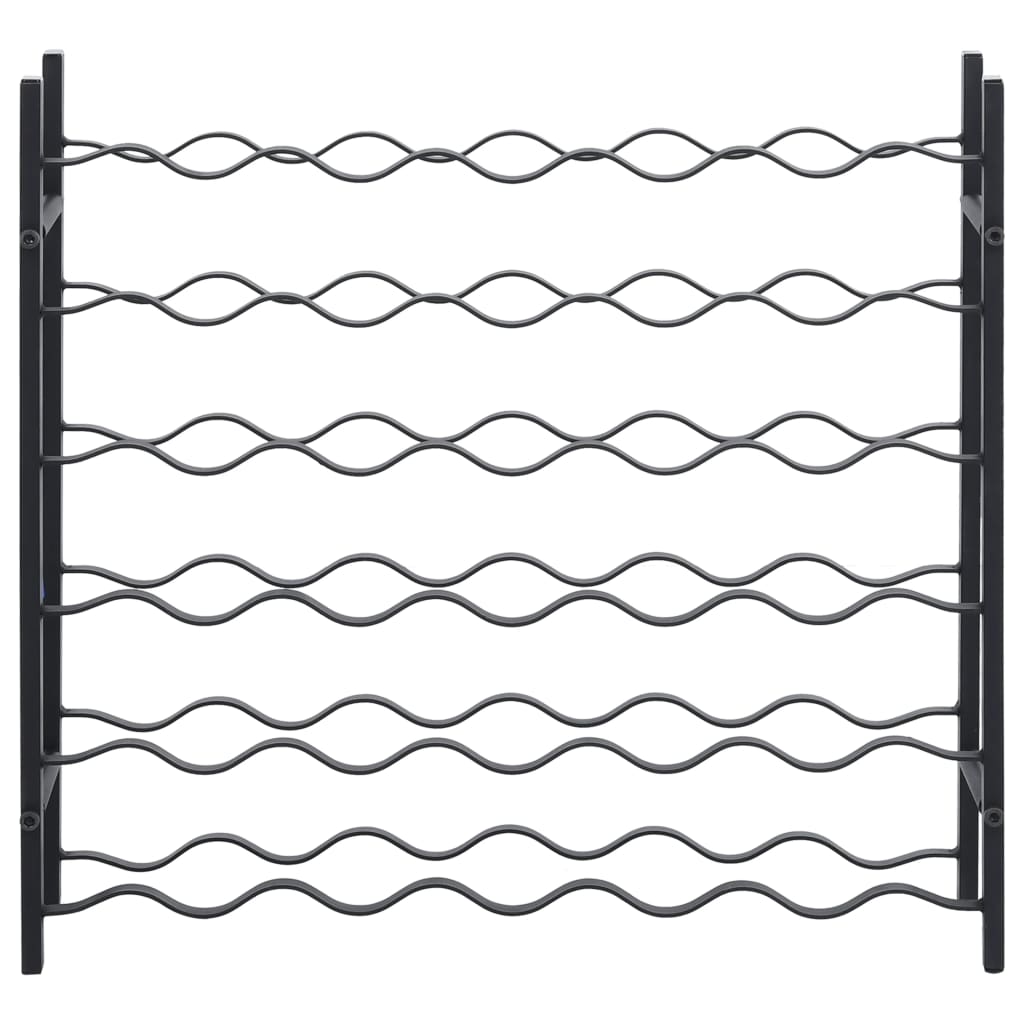 Portavini da 36 Bottiglie Nero in Ferro cod mxl 50426