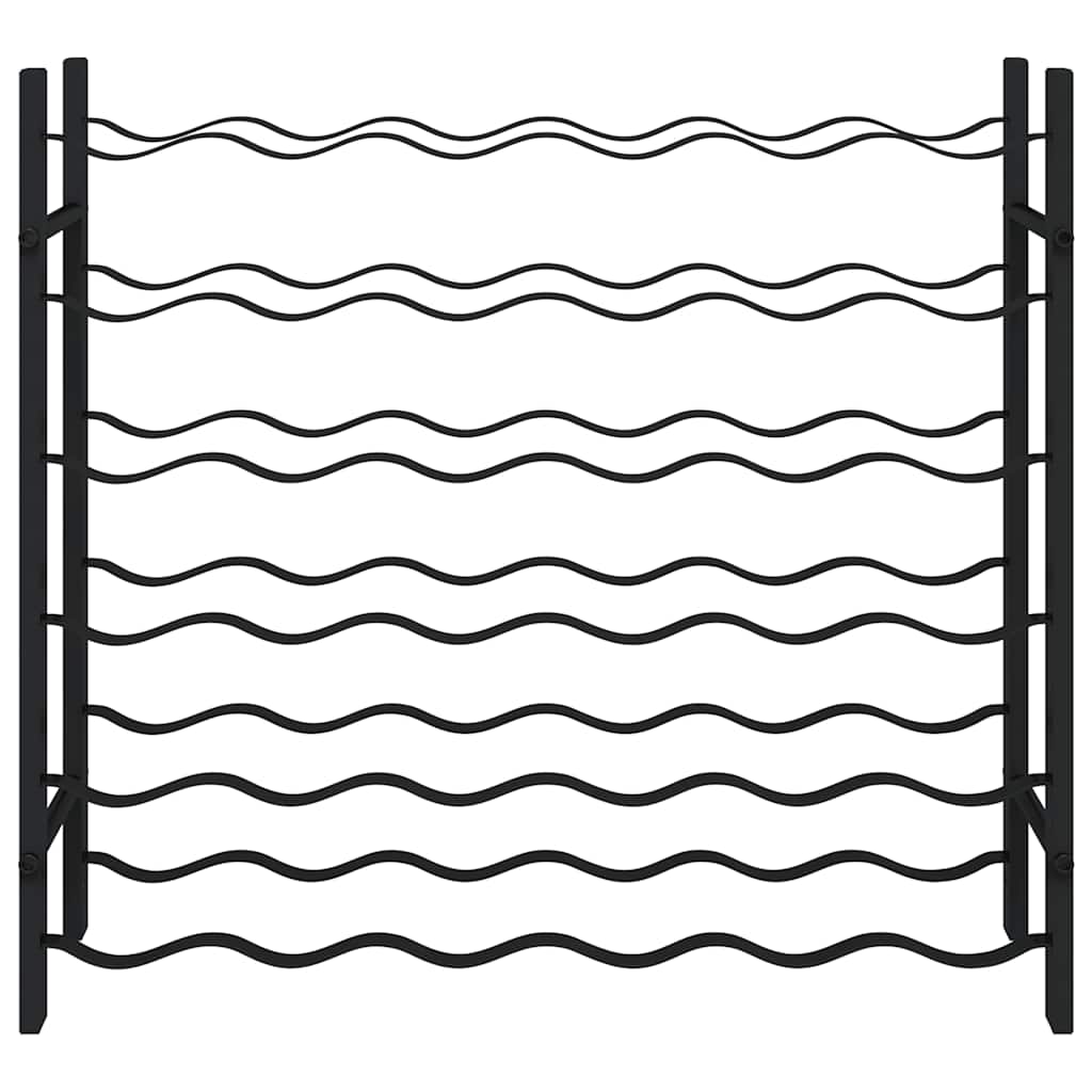 Portavini da 36 Bottiglie Nero in Ferro 325921