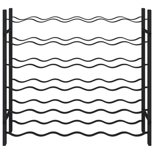 Portavini da 36 Bottiglie Nero in Ferro 325921