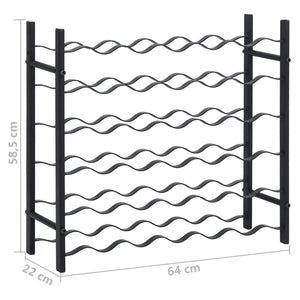 Portavini da 36 Bottiglie Nero in Ferro cod mxl 50426