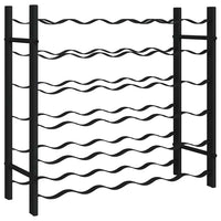 Portavini da 36 Bottiglie Nero in Ferro 325921