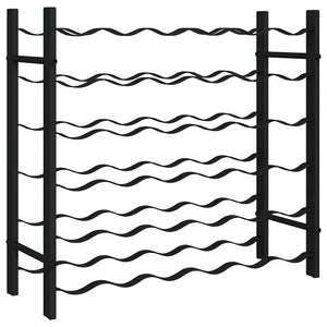 Portavini da 36 Bottiglie Nero in Ferro 325921