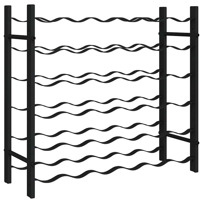 Portavini da 36 Bottiglie Nero in Ferro 325921