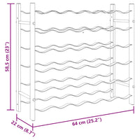 Portavini da 36 Bottiglie Nero in Ferro 325921