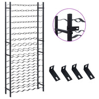 Portavini da 96 Bottiglie Nero in Ferro cod mxl 53834