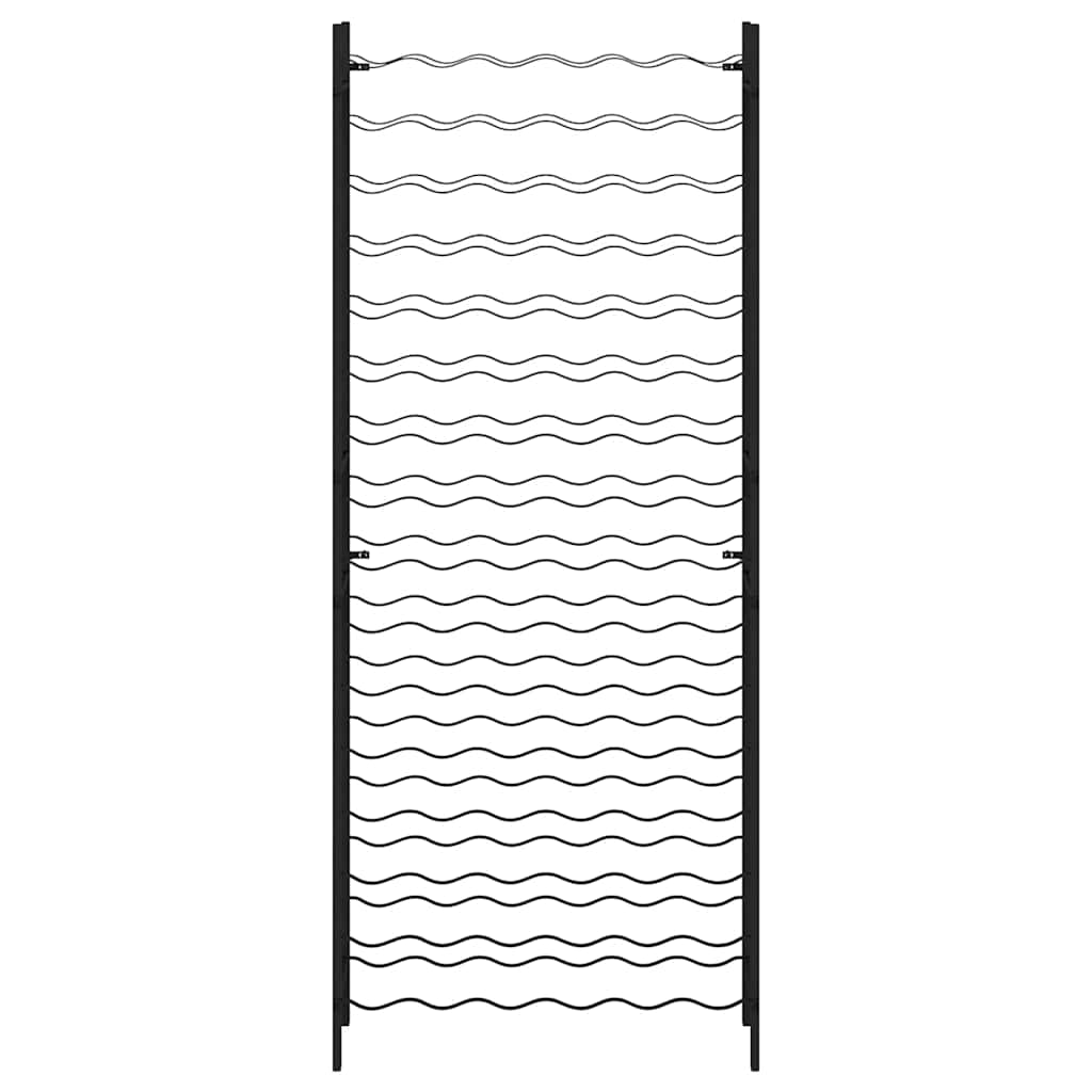 Portavini da 96 Bottiglie Nero in Ferro 325923