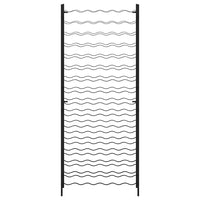 Portavini da 96 Bottiglie Nero in Ferro 325923