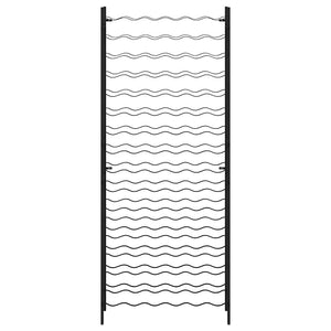 Portavini da 96 Bottiglie Nero in Ferro 325923
