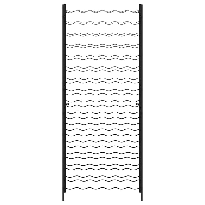 Portavini da 96 Bottiglie Nero in Ferro 325923