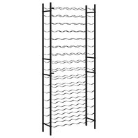 Portavini da 96 Bottiglie Nero in Ferro 325923