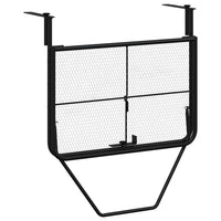 Tavolo da Balcone Nero 60x40 cm in Acciaio 325924