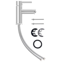 Rubinetto per Lavabo del Bagno-Rubinetto da lavandino Finitura Cromo 30x176 mm