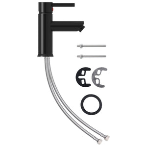 Rubinetto Lavabo Bagno Rubinetto Lavabo Miscelatore Bagno Casa Interno 130 x 176 mm Nero 02_0003522