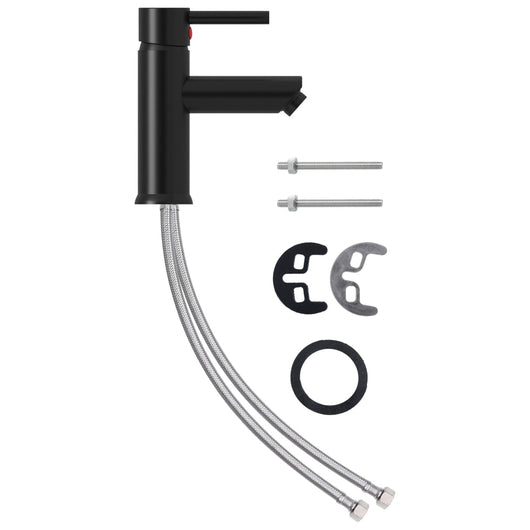 Rubinetto Lavabo Bagno Rubinetto Lavabo Miscelatore Bagno Casa Interno 130 x 176 mm Nero 02_0003522