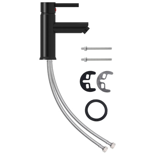 Rubinetto per Lavabo del Bagno Nero 130x176 mm 149066