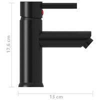 Rubinetto Lavabo Bagno Rubinetto Lavabo Miscelatore Bagno Casa Interno 130 x 176 mm Nero 02_0003522